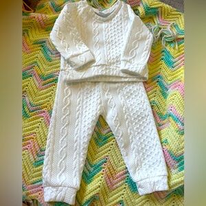 White Two Piece Toddler Set